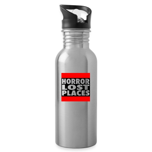 Horror Lost Places - Trinkflasche mit integriertem Trinkhalm