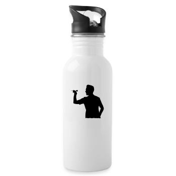 Darts eu - Water bottle with straw - white - Right