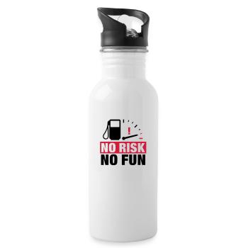 no_risk_no_fun__f2 - Water bottle with straw - white - Right