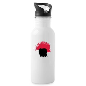 PUNK - Water bottle with straw - white - Right