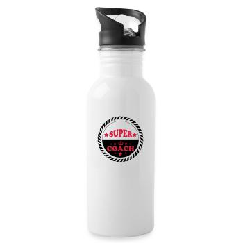 Super coach - Water bottle with straw - white - Right
