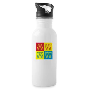 Scuba Diving Diver Plongée Sous-Marine Tauchen - Water bottle with straw - white - Right