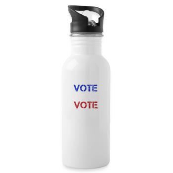 Vote Vote Vote - Water bottle with straw - white - Right