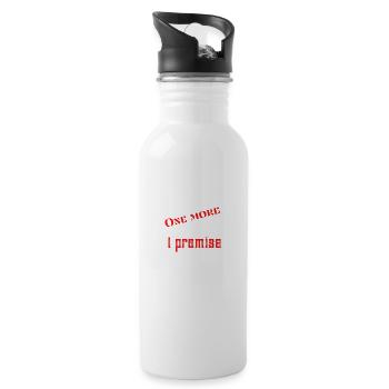 Nur noch ein Auto Teil I verspreche NICE Geschenk T-Shirt - Trinkflasche mit integriertem Trinkhalm - Weiß - Rechts