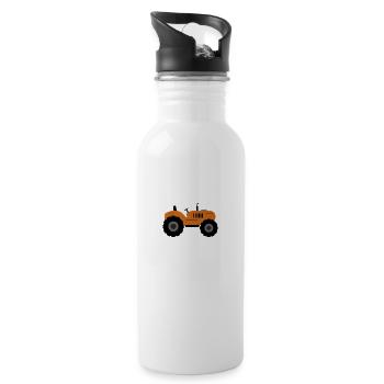 tractor - Water bottle with straw - white - Right