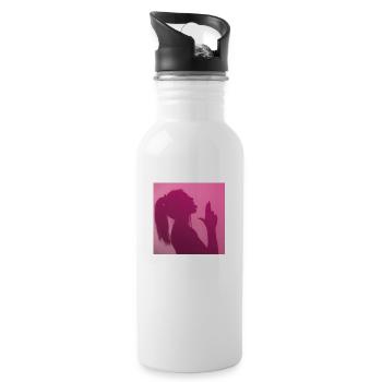 aesthetic - Water bottle with straw - white - Right