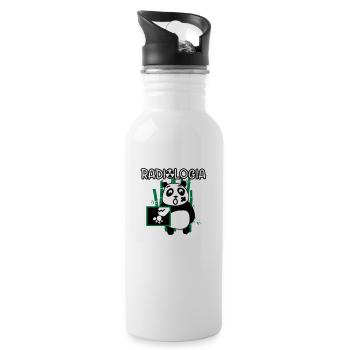 Radiology Panda - Water bottle with straw - white - Right