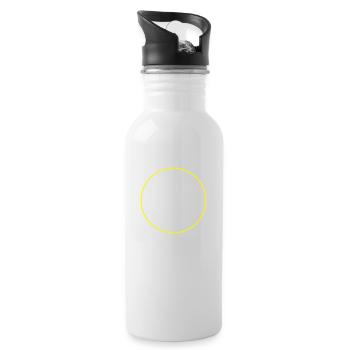 Barber razor blade - Water bottle with straw - white - Right