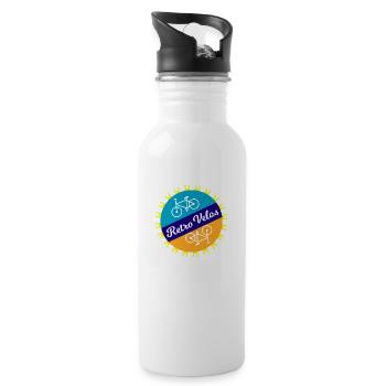 Vélo Biking Triathlon Cycling - Gourde avec paille intégrée - blanc - Droite