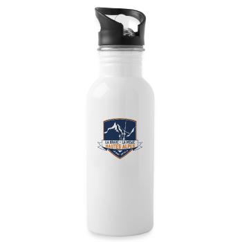La Grave La Meije, Hautes alpes leewarddesign - Trinkflasche mit integriertem Trinkhalm - Weiß - Rechts
