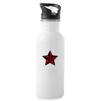nautic star - Trinkflasche mit integriertem Trinkhalm - Weiß - Rechts