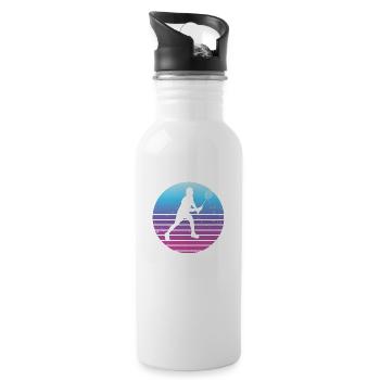 Women's Badminton Player Squash Badminton Badminton Badminton - Water bottle with straw - white - Right