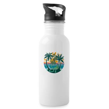 Cote da Suerth - der Name sagt schon alles - Trinkflasche mit integriertem Trinkhalm - Weiß - Rechts