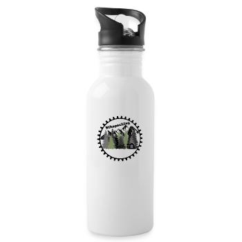 Bikepacking - Trinkflasche mit integriertem Trinkhalm - Weiß - Rechts