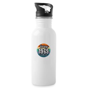Vintage 1969 All Original Parts - Trinkflasche mit integriertem Trinkhalm - Weiß - Rechts