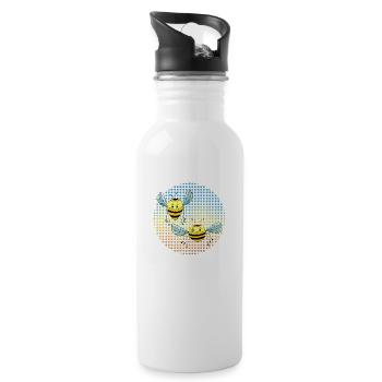Insects - Water bottle with straw - white - Right
