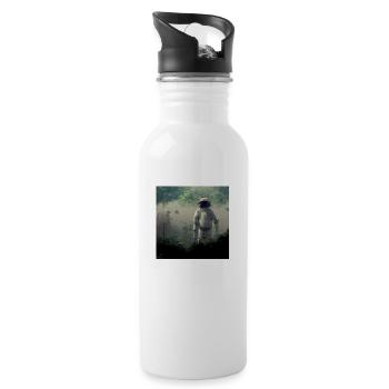 Lonely Voyager 038 - Trinkflasche mit integriertem Trinkhalm - Weiß - Rechts