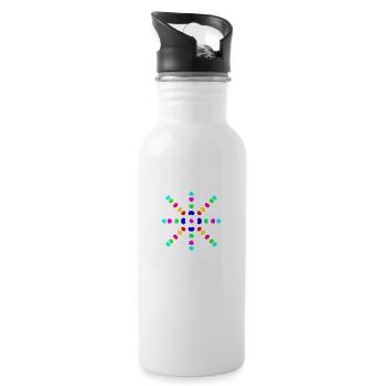Color Point - Water bottle with straw - white - Right