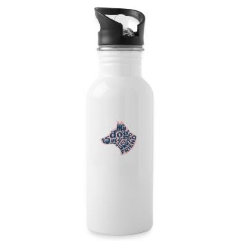 My Dog is My Best Friend - Water bottle with straw - white - Right