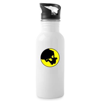 Climber - Boulder - Trinkflasche mit integriertem Trinkhalm - Weiß - Rechts
