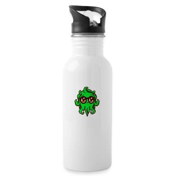 Kawaii Cthulhu - Gourde avec paille intégrée - blanc - Droite