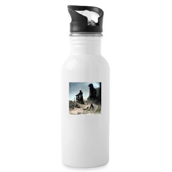 Ghost Town - Water bottle with straw - white - Right
