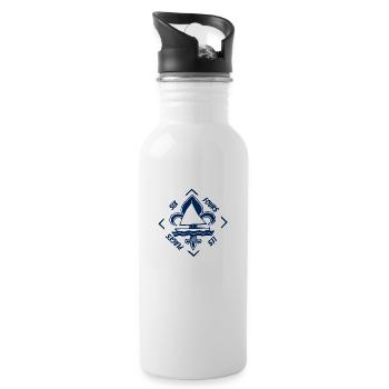 Six Fours les Plages Provence Côte d'Azur France - Water bottle with straw - white - Right