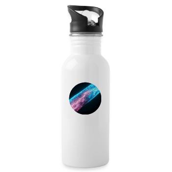 Flash in red and blue color - Water bottle with straw - white - Right