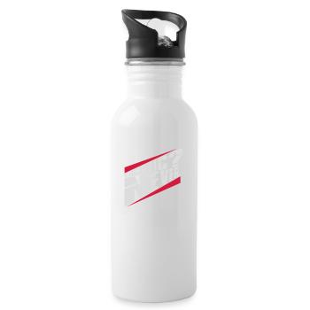 me sarcastic never Zitat - Trinkflasche mit integriertem Trinkhalm - Weiß - Rechts