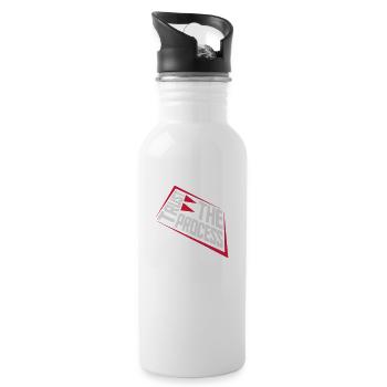 trust the process Quote - Water bottle with straw - white - Right