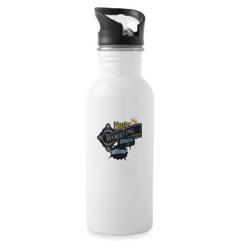 maybe worrying about it will help - Water bottle with straw - white - Right