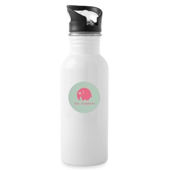Pro Elephant - Water bottle with straw - white - Right