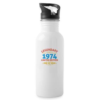 Legendary since 1974 Limited Edition - Water bottle with straw - white - Right