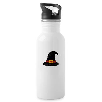 Happy Halloween - Trinkflasche mit integriertem Trinkhalm - Weiß - Rechts