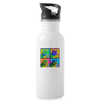Andy 2 - Trinkflasche mit integriertem Trinkhalm - Weiß - Rechts