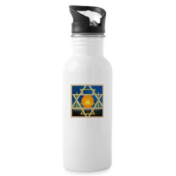 Secret Symbolism - Water bottle with straw - white - Right
