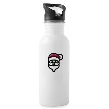 Santa Claus, ideal for your next Christmas - Water bottle with straw - white - Right