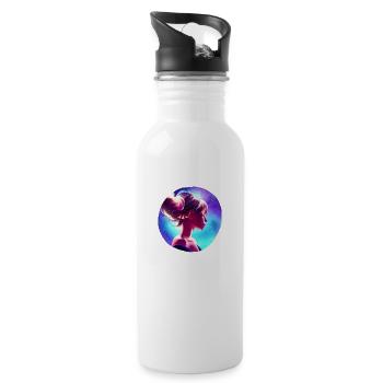 ANIME SPACE GIRL - Water bottle with straw - white - Right