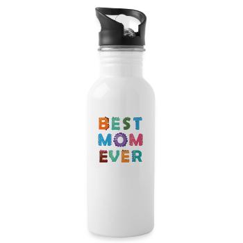 Best mom 19 - Trinkflasche mit integriertem Trinkhalm - Weiß - Rechts