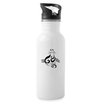 Cat - Water bottle with straw - white - Right