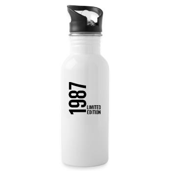 1987 Limited Edition - Trinkflasche mit integriertem Trinkhalm - Weiß - Rechts
