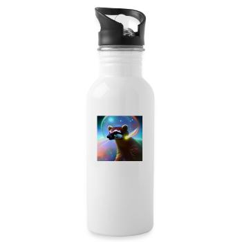 Coati - Gourde avec paille intégrée - blanc - Droite