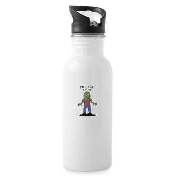 I m dying to meet you zombie - Water bottle with straw - white - Right