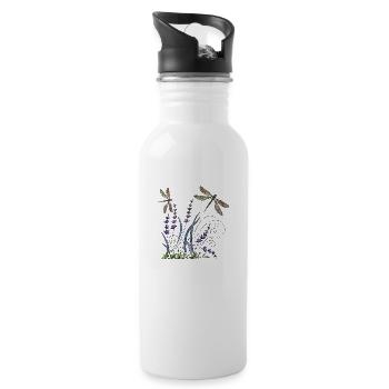 Wichtig - Trinkflasche mit integriertem Trinkhalm - Weiß - Rechts