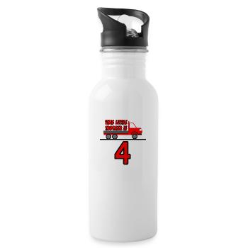 Trucker - Water bottle with straw - white - Right