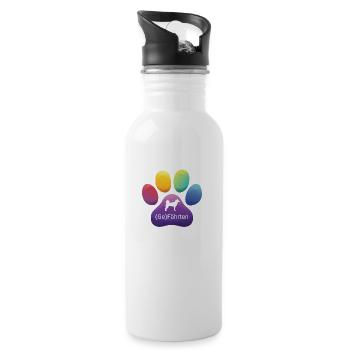 Gefährten - Trinkflasche mit integriertem Trinkhalm - Weiß - Rechts