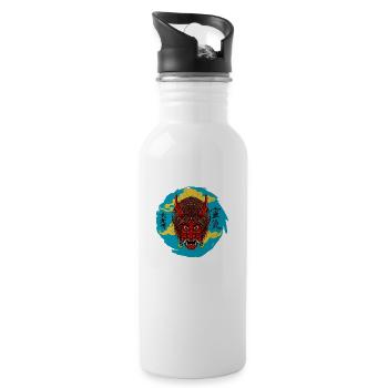The Devil At Night - Water bottle with straw - white - Right