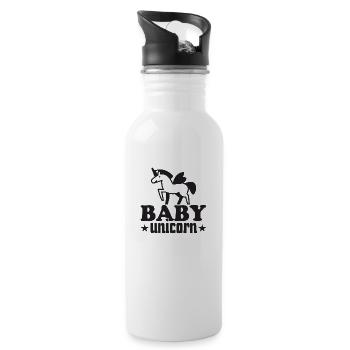 Baby Unicorn - Water bottle with straw - white - Right