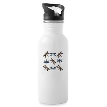 Wichtig - Trinkflasche mit integriertem Trinkhalm - Weiß - Rechts