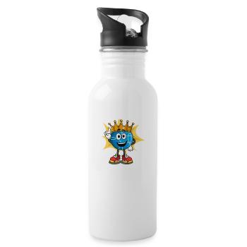 Bocce Bocci Colorful Balls Player I Gift - Water bottle with straw - white - Right